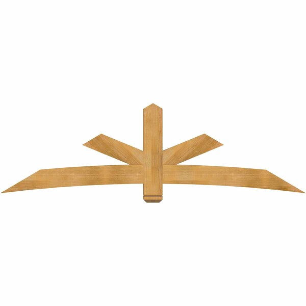 Ekena Millwork Alberta Rough Sawn Timber Gable Bracket, Western Red Cedar, 96"W x 28"H x 6"D x 6"F, 7/12 Pitch GBW096X28X0606ALB00RWR - main